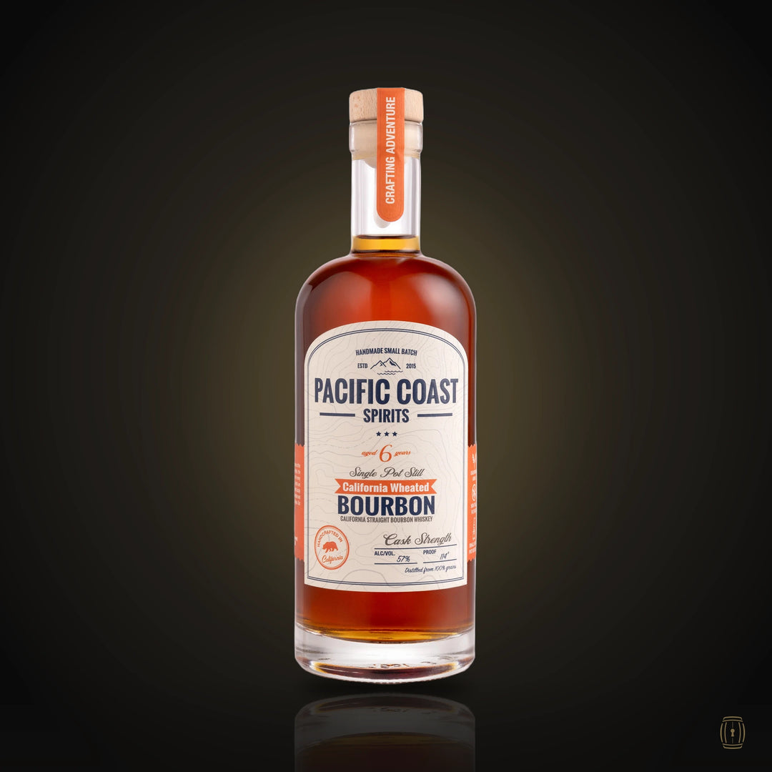 Pacific Coast Spirits wheated bourbon bottle