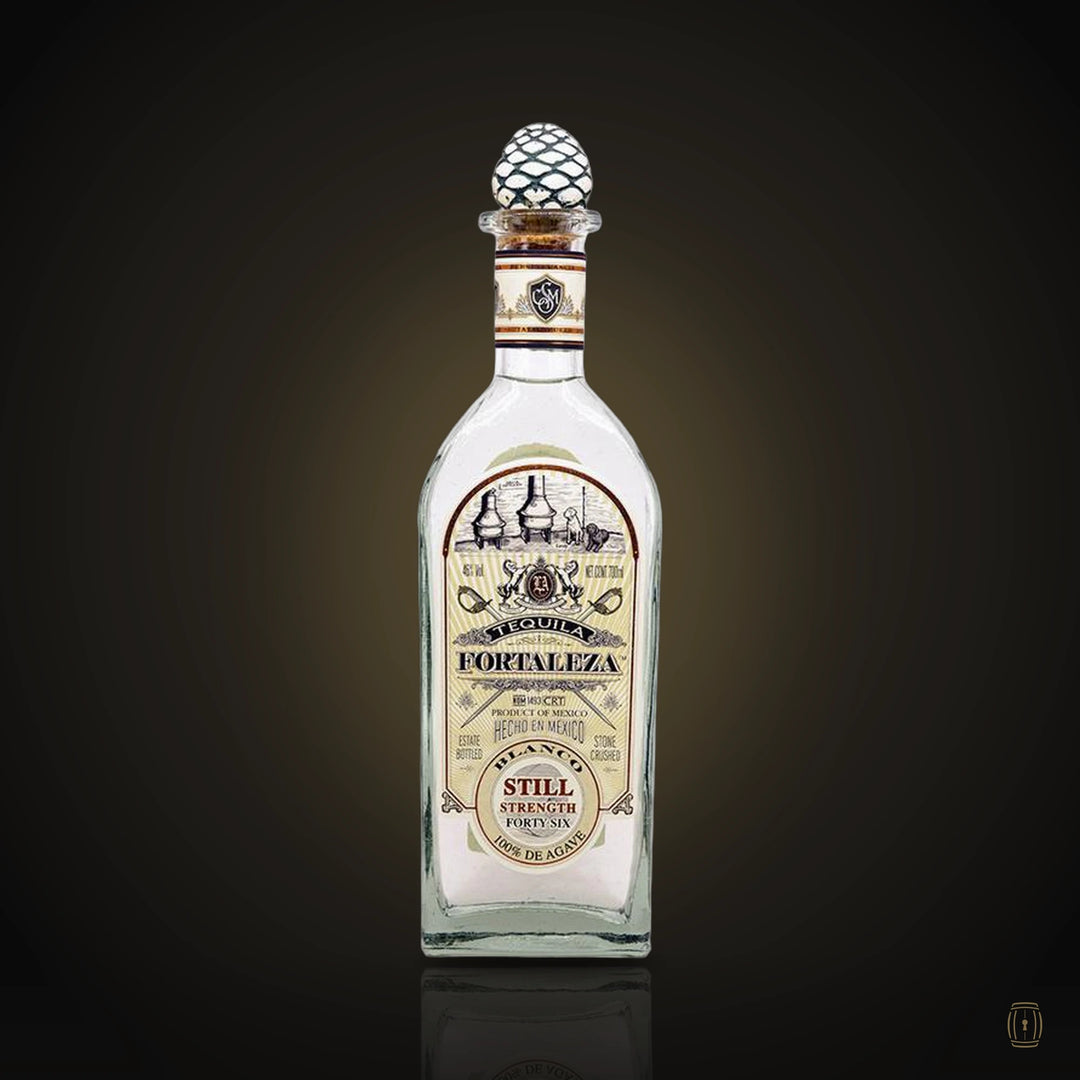 Fortaleza Blanco Still Strength tequila bottle