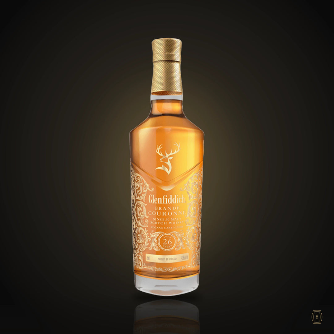 Glenfiddich 26 Year Old Grande Couronne bottle with gold label
