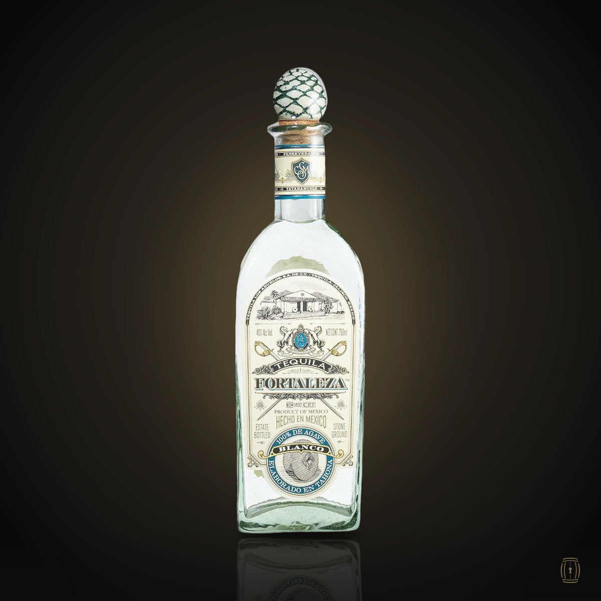 Fortaleza Blanco tequila bottle
