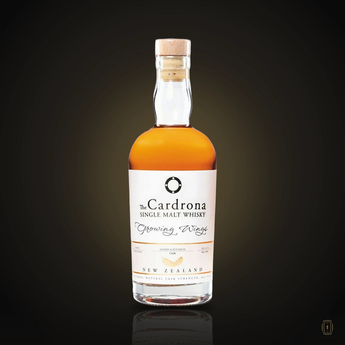 The Cardrona Growing Wings single malt bottle