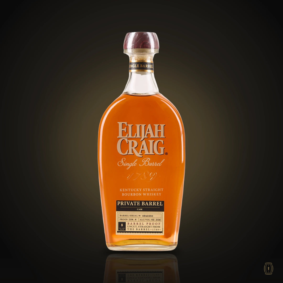 Elijah Craig single barrel private barrel bourbon bottle