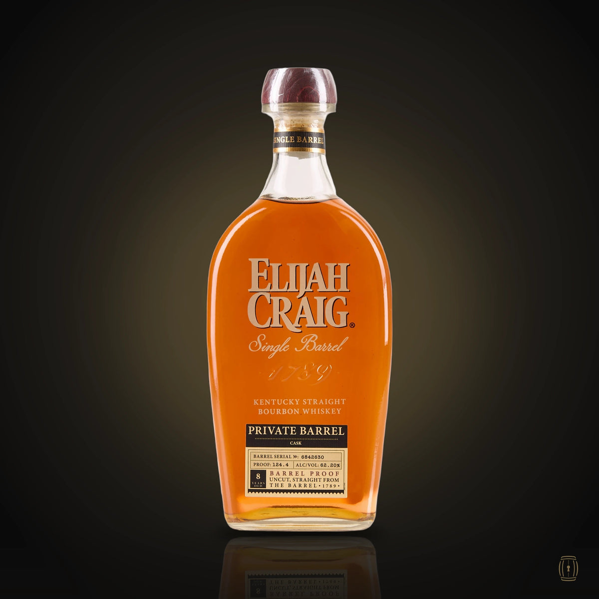 Elijah Craig single barrel private barrel bourbon bottle