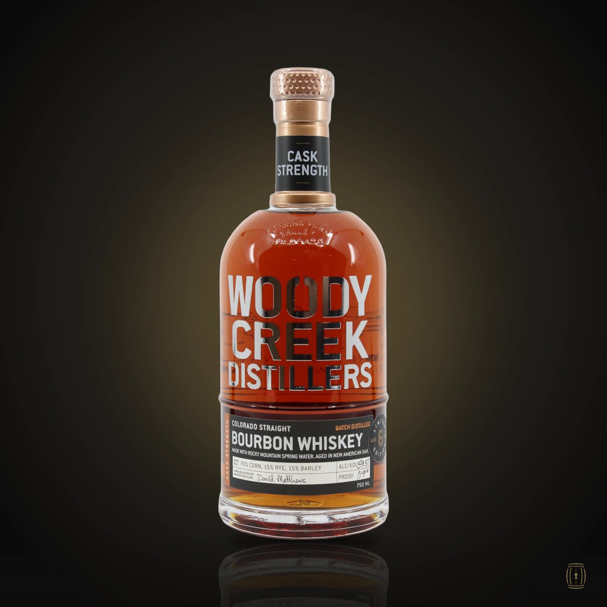 Woody Creek Distillers Limited Edition Cask Strength Colorado Straight Bourbon Whiskey 6 year 750ml