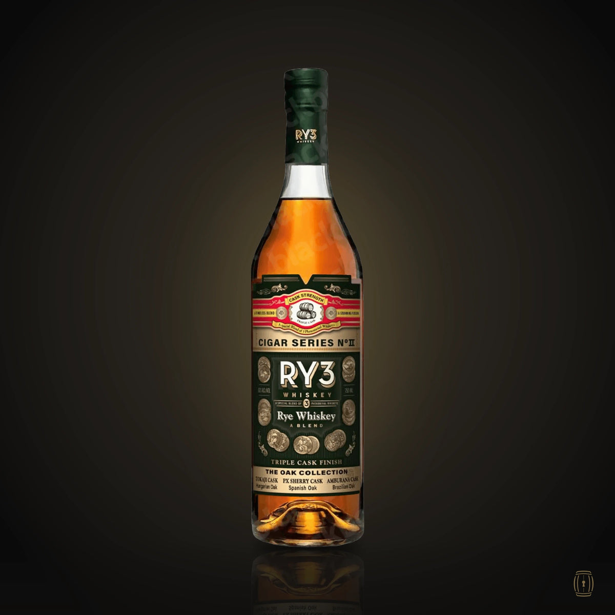 RY3 Cigar Series No. II The Oak Collection Rye 750ml