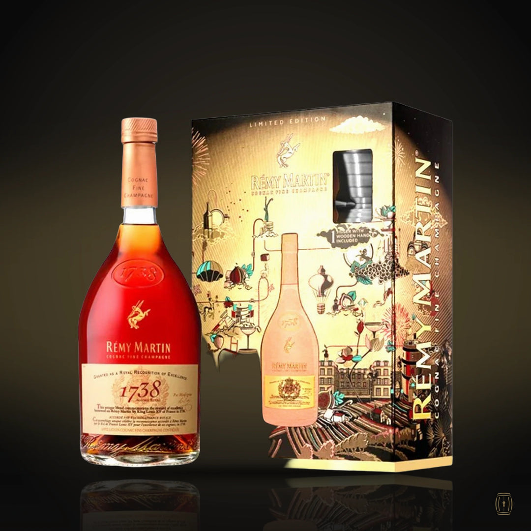 Remy Martin Limited Edition 1738 Accord Royal Cognac w/Jigger Vap 700ml