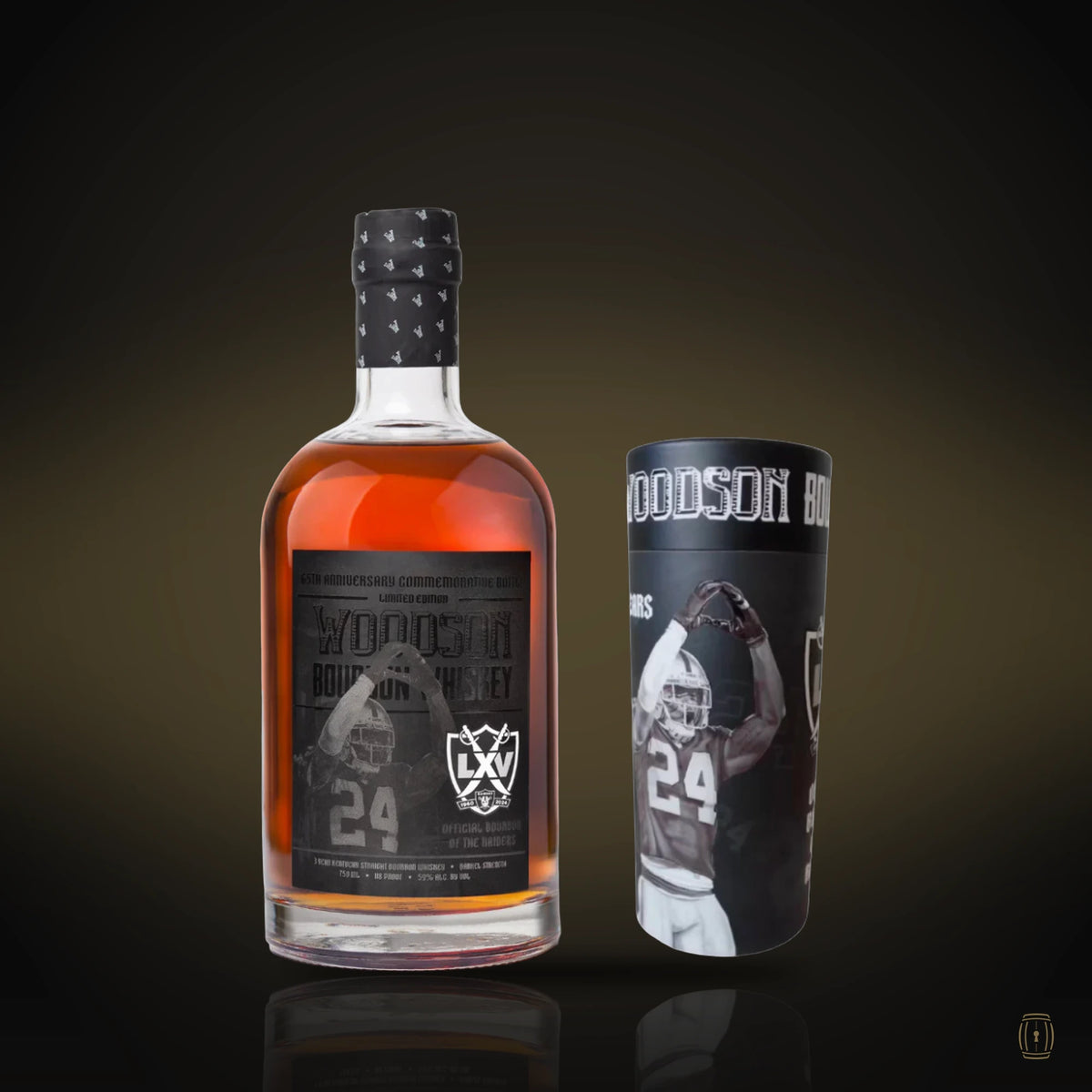 Woodson Whiskey 65th Anniversary Raiders Blackout Limited Edition Commemorative Bottle 750ml