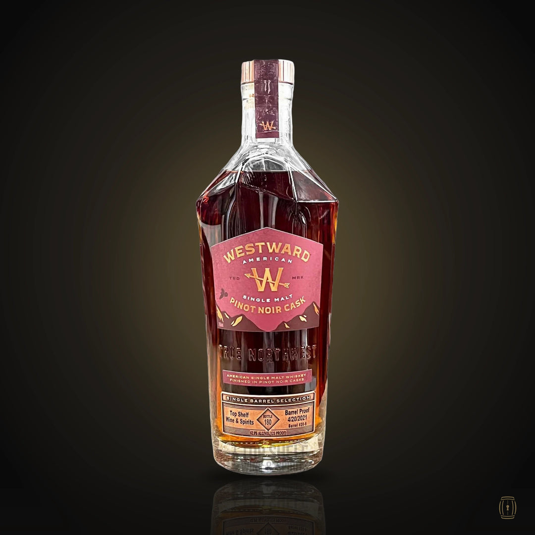 Top Shelf Barrel Pick - Westward American Single Malt Pinot Noir Cask Strength Single Barrel Whiskey 2021 750 ml