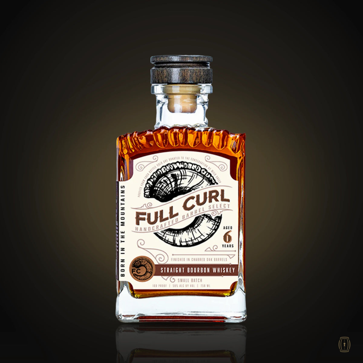 Full Curl Straight Bourbon Whiskey 6 year 750ml