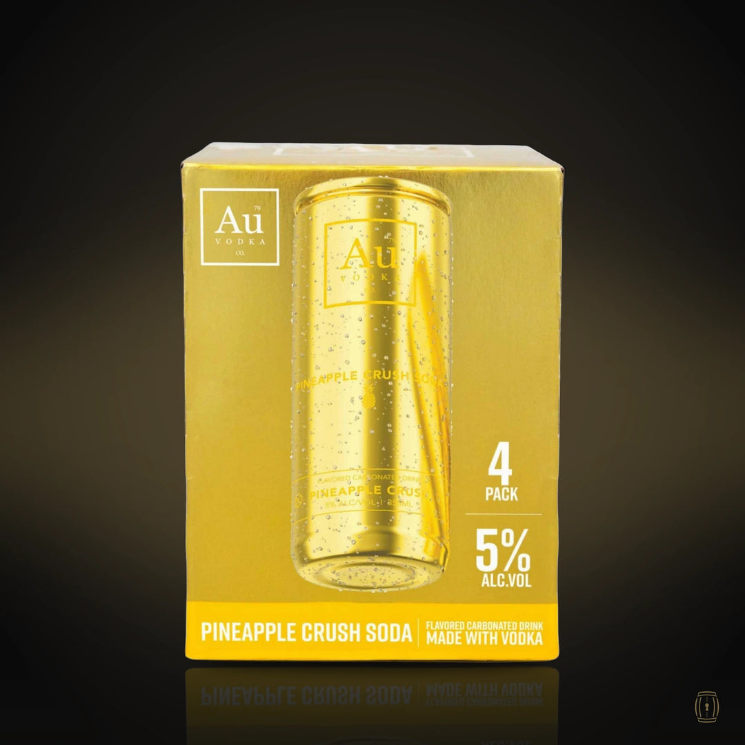 AU Vodka Pineapple Crush Soda RTD 4 Pack 355 ML