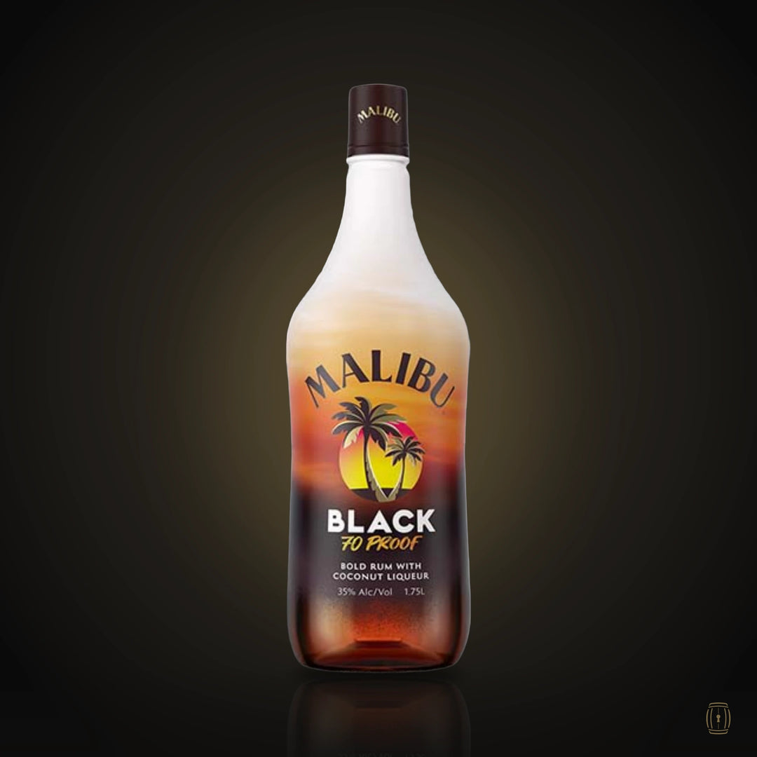 Malibu Black 70 Proof Coconut Rum Liqueur 750 ml