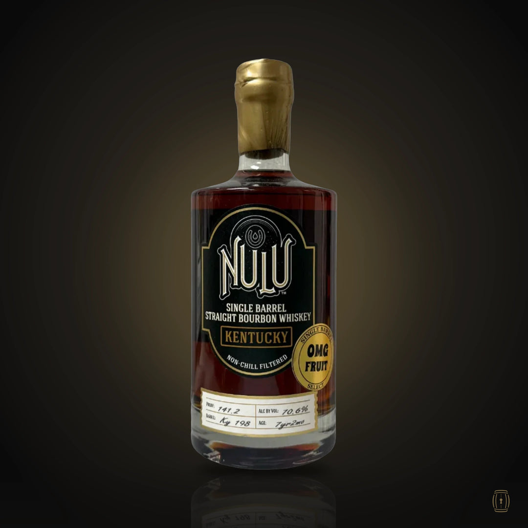 Nulu Single Barrel Straight Bourbon Kentucky OMG Fruit Barrel KY198 7 year 750 ml