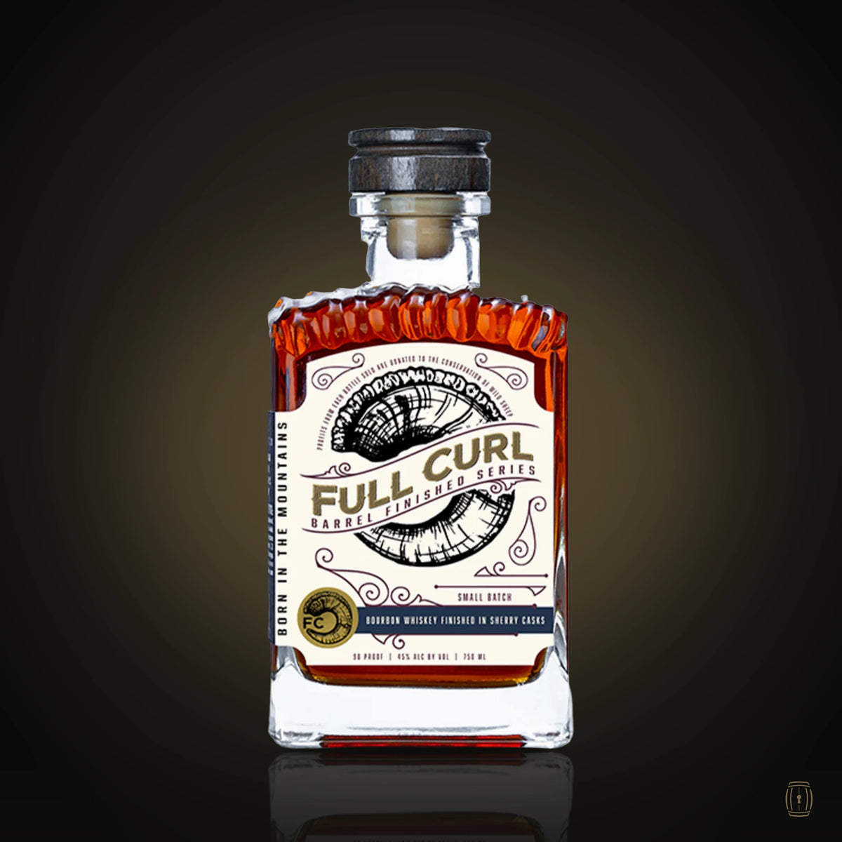 Full Curl Bourbon Whiskey Finished In Sherry Casks 750ml