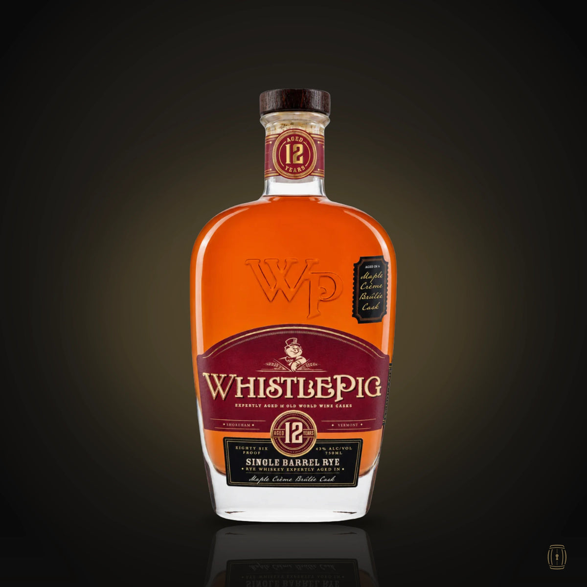 WhistlePig 12 Year Rye Single Barrel Finish Maple Crème Brûlée 2026 750ml