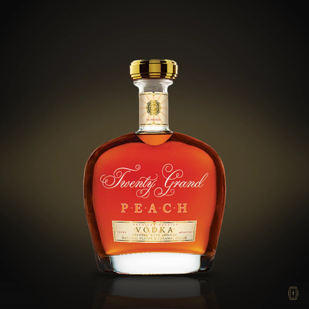 Twenty Grand PEACH VODKA Infused with Cognac 750 ml