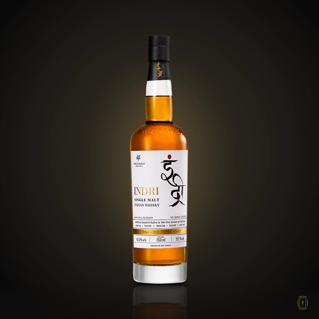 Indri Trini The Three Wood Single Malt Indian Whiskey 750ml