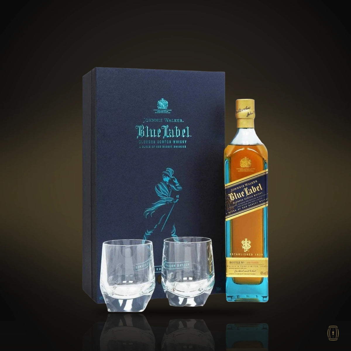 Johnnie Walker Blue Label /w gift set 750 ml