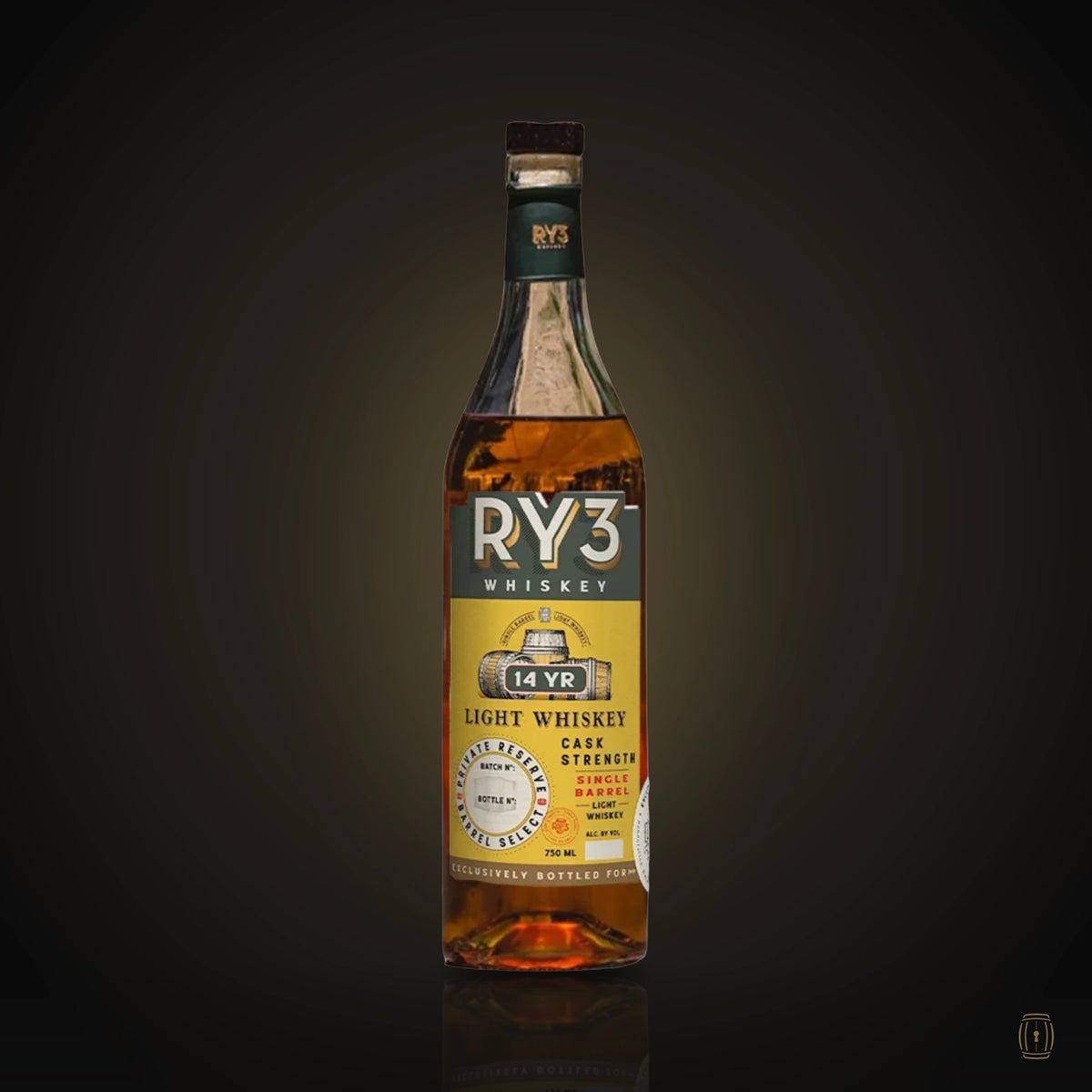 RY3 Whiskey 14 Year Light Whiskey Cask Strength 750ml
