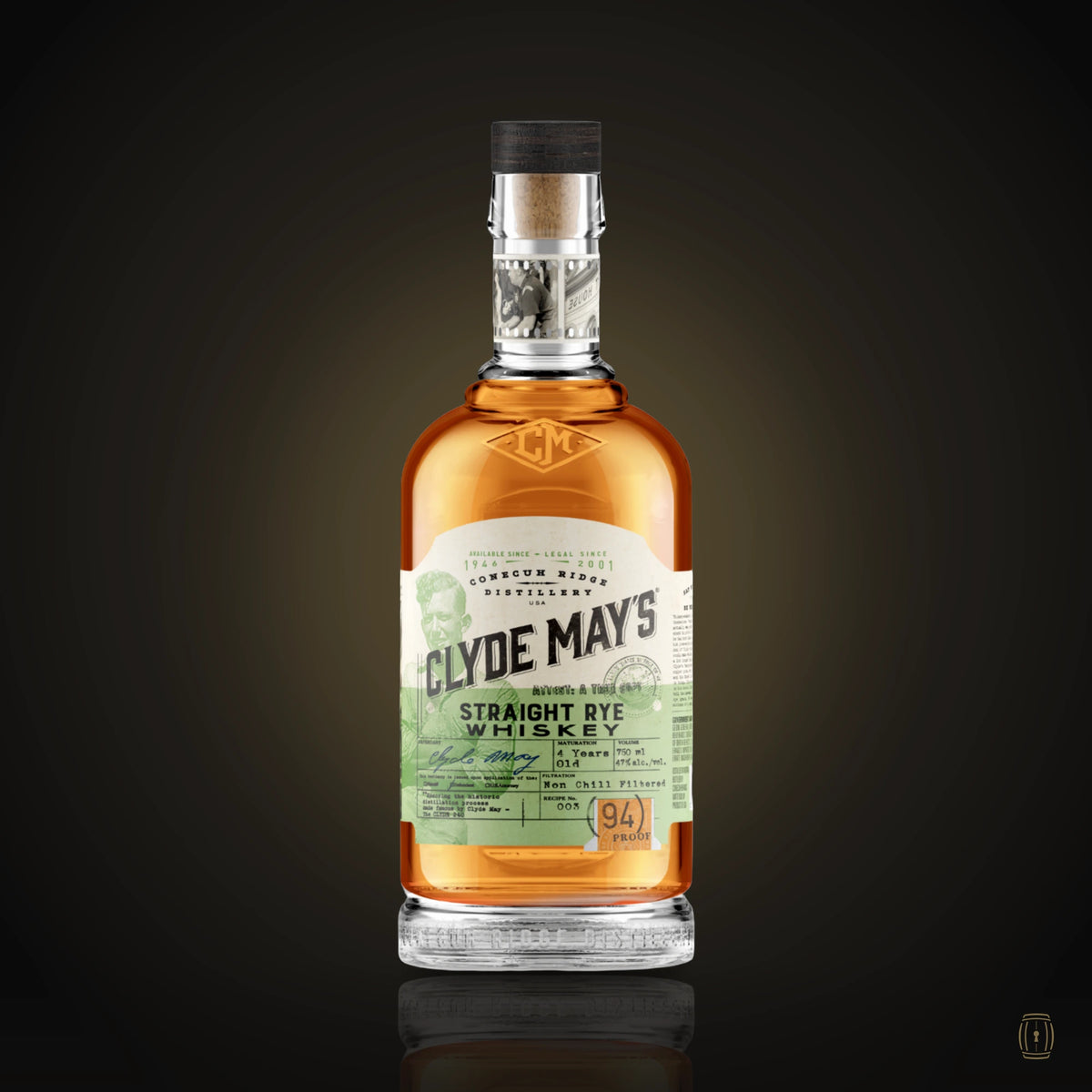 Clyde Mays Straight Rye Whiskey 750ml
