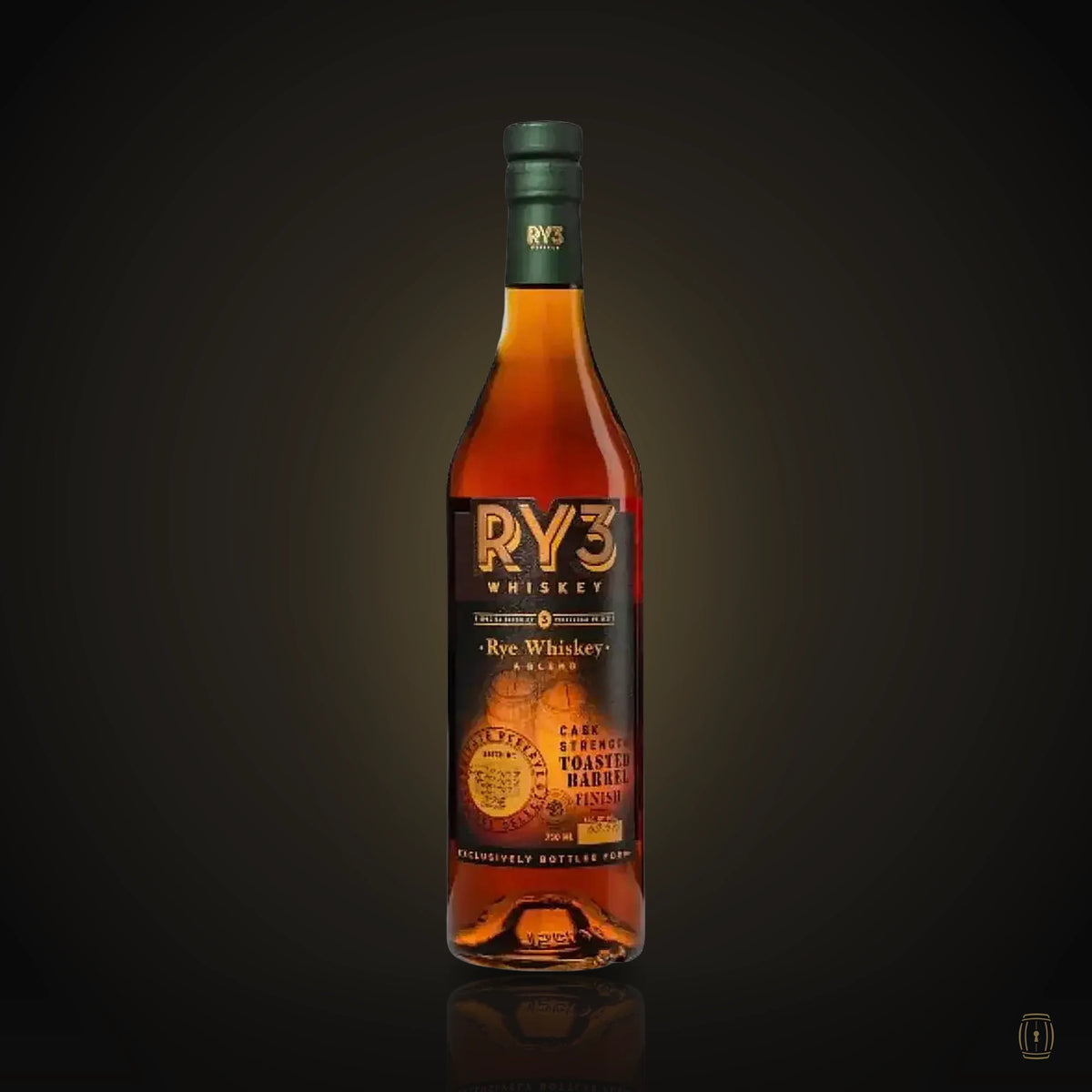 RY3 Whiskey Cask Strength Toasted Barrel Finish Rye Whiskey 750ml